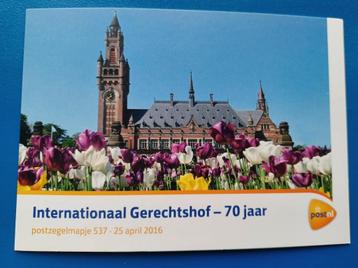 Postzegelmapje 537 - Internationaal Gerechtshof - 70 jaar   beschikbaar voor biedingen