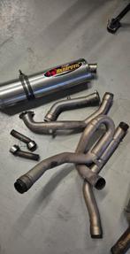 Dual Akrapovic SP Series uitlaatsysteem Aprilia SL1000 Falco, Motoren, Gebruikt, Aprilia, Ophalen of Verzenden, Falco