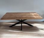 Mango houten eettafel met matrix poot 180x90cm, Ophalen, 50 tot 100 cm, Zo goed als nieuw, Metaal