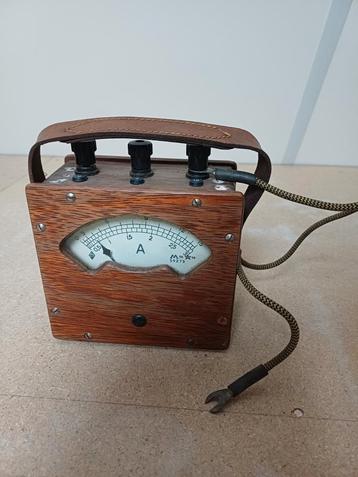 Vintage Analoge Ampèremeter beschikbaar voor biedingen