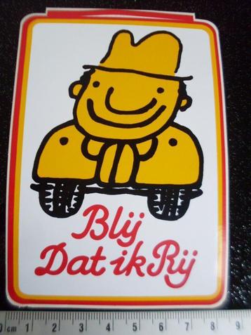 sticker blij dat ik rij anti file smiley glimlach geen niet  beschikbaar voor biedingen