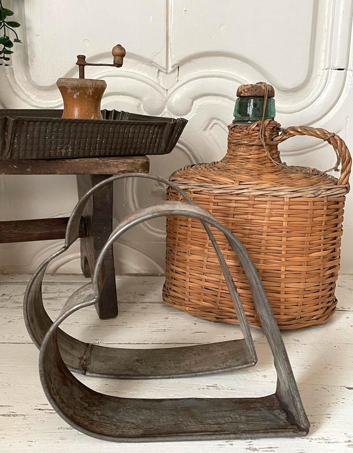 Brocante oude bakvorm Hart, Antiek en Kunst, Curiosa en Brocante, Verzenden