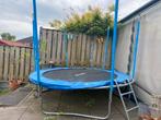 Trampoline met veiligheidsnet en ladder, Ophalen, Zo goed als nieuw