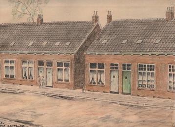 Breda tekening Lange Gampelstraat Pelmolenstraat Gampel beschikbaar voor biedingen