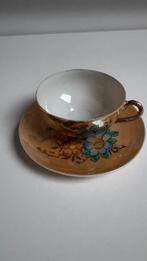 Japans porseleinen theekop en schotelset, Antiek en Kunst, Ophalen of Verzenden
