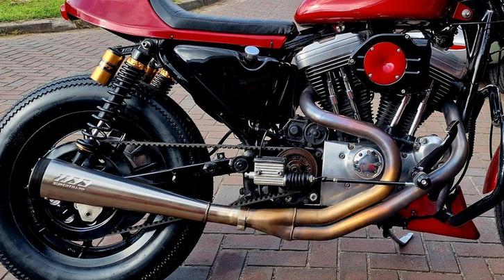 Supertrapp uitlaat compleet, Motoren, Onderdelen | Harley-Davidson, Ophalen of Verzenden
