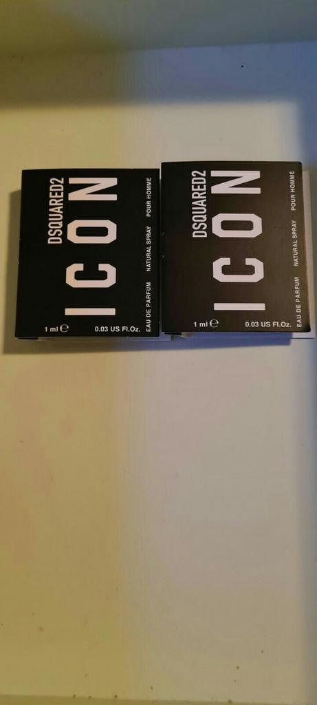 Dsquared2 Icon pour homme eau de parfum  2x1ml, Sieraden, Tassen en Uiterlijk, Uiterlijk | Parfum, Nieuw, Ophalen of Verzenden