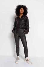 Prachtige bruine leatherlook blouse Anna van Toor maat XL, Maat 42/44 (L), Nieuw, Ophalen of Verzenden, Bruin