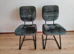 Velours eetkamerstoelen groen, zgan, Ophalen, Twee, Overige kleuren, Zo goed als nieuw