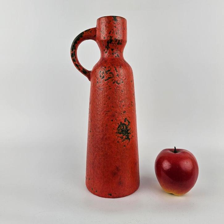 West-Duitse Fat Lava vaas  gemaakt door Ruscha Vulkano 342/4, Antiek en Kunst, Antiek | Vazen, Ophalen of Verzenden