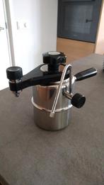 Bellman CX25 Portable RVS Espresso Apparaat met Melkschuimer, Stoompijpje, Gebruikt, Espresso apparaat, Gemalen koffie
