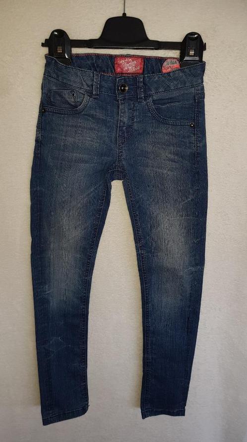 Prachtige skinny VINGINO stretch jeans Babetta maat 8/128., Kinderen en Baby's, Kinderkleding | Maat 128, Zo goed als nieuw, Meisje