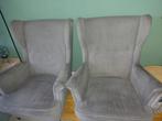 2 IKEA Fauteuils - Grijze Stof samen 50 euro, Huis en Inrichting, Gebruikt, 75 tot 100 cm, Ophalen of Verzenden, Stof