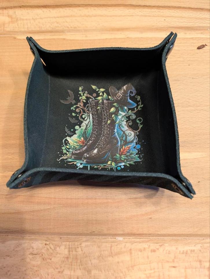 Kleine dice tray handgemaakt van echt leer, Hobby en Vrije tijd, Gezelschapsspellen | Overige, Nieuw, Ophalen of Verzenden