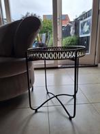 Bijzettafeltje   zwart / goud, Huis en Inrichting, Tafels | Bijzettafels, 45 tot 60 cm, Minder dan 55 cm, Metaal of Aluminium
