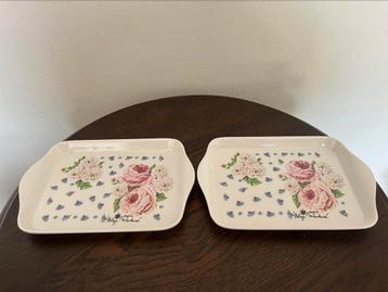 Set van 2 vintage melamine dienbladen – Helga Mandaré design beschikbaar voor biedingen