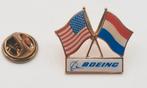 Boeing USA en Nederlandse vlag pin, Verzamelen, Speldjes, Pins en Buttons, Ophalen of Verzenden, Zo goed als nieuw, Transport