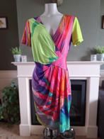Eroke schitterende gekleurde jurk IT 44 NL 40 gratis verz, Knielengte, Maat 38/40 (M), Zo goed als nieuw, Eroke