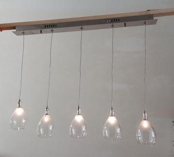 Mooie hanglamp cluster van 5 lampen beschikbaar voor biedingen