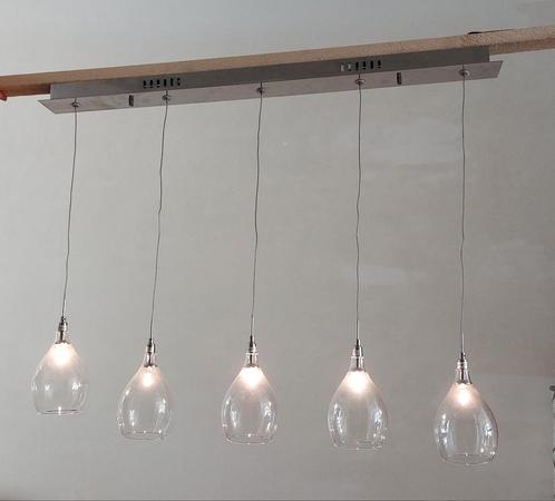 Mooie hanglamp cluster van 5 lampen, Huis en Inrichting, Lampen | Hanglampen, Zo goed als nieuw, Ophalen
