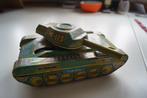 Vintage blikken tank met geluid en beweegbare kanon, Antiek en Kunst, Antiek | Speelgoed, Verzenden