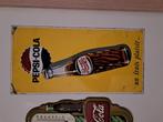 Origineel reclame bord Pepsi Cola uit 1956, Verzamelen, Ophalen of Verzenden, Zo goed als nieuw