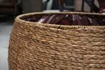 Grote ronde bloempotten / manden riet rotan (3 maten), Tuin en Terras, Bloempotten, Overige materialen, 40 cm of meer, Rond, Ophalen of Verzenden