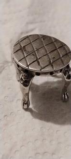 Zilveren Miniatuur Tafeltje, Ophalen of Verzenden, Zilver