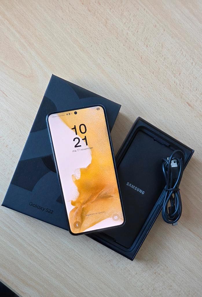 Samsung S22 Zwart, Telecommunicatie, Mobiele telefoons | Samsung, Gebruikt, Galaxy S22, 128 GB, Zonder abonnement, Zonder simlock