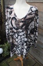 Tuniek bruin/ zwart Magna mt 56/58 Vaste prijs, Kleding | Dames, Ophalen of Verzenden, Blouse of Tuniek, Zwart, Magna