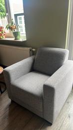 2 grijze fauteuils, Huis en Inrichting, Ophalen, 75 tot 100 cm, Zo goed als nieuw, 75 tot 100 cm