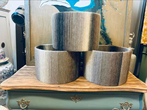 Lampenkap schemerlamp teddy retro taupe tafellamo, Huis en Inrichting, Lampen | Lampenkappen, Rond, Ophalen