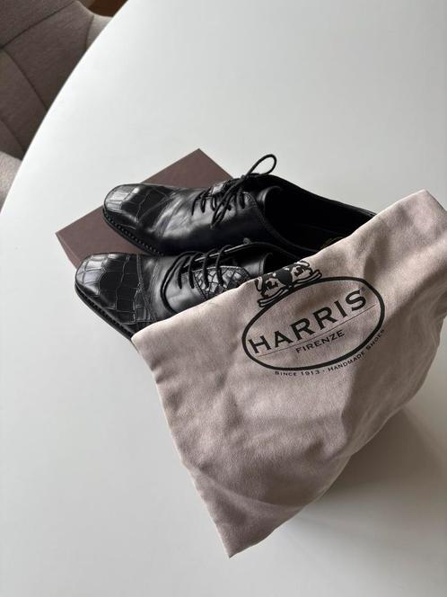 Harris donkerblauw slangenprint maat 7,5, Kleding | Heren, Schoenen, Zo goed als nieuw, Veterschoenen, Blauw, Ophalen of Verzenden