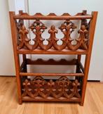 Vintage houten wijnrek flessenrek wijnfleshouder uniek, Huis en Inrichting, Ophalen, Gebruikt, Hout, 5 tot 15 flessen