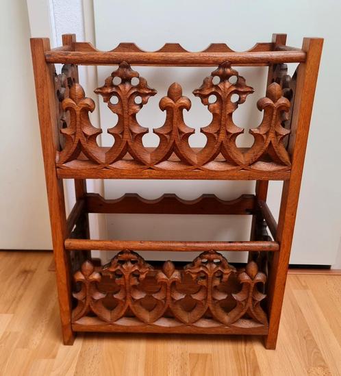 Vintage houten wijnrek flessenrek wijnfleshouder uniek, Huis en Inrichting, Woonaccessoires | Wijnrekken, Gebruikt, 50 tot 75 cm