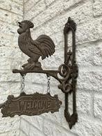 Gietijzeren Welkom Bord Haan, Ophalen of Verzenden, Gebruikt
