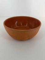 Vintage West Germany keramische kom – oranjebruin glazuur, Ophalen of Verzenden