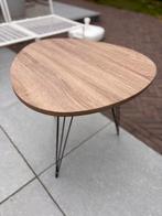 Leuk Bijzettafeltje, 45 tot 60 cm, Gebruikt, Ovaal, Hout