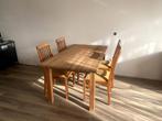 Kersenhouten eettafel set, Huis en Inrichting, Ophalen, Gebruikt, 50 tot 100 cm, 150 tot 200 cm
