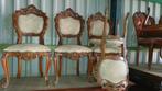 4 Italiaanse Barok eetkamer stoelen, Ophalen