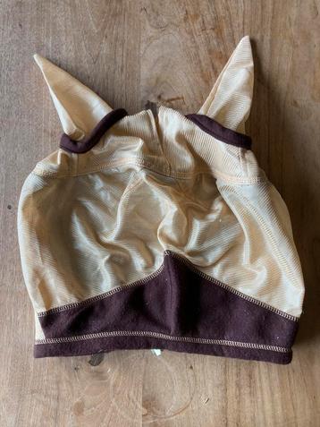 Beige bruin hoofdmasker vliegenmasker equitheme COB vliegen beschikbaar voor biedingen