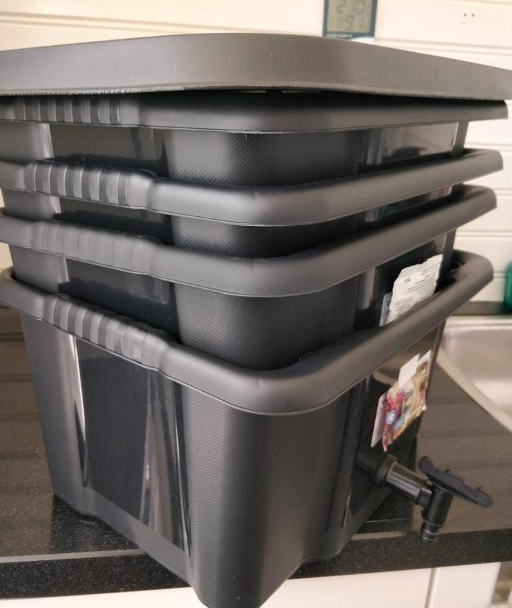 Wormenbak, Wormentoren, Biowormentoren kant en klare setje., Tuin en Terras, Aarde en Mest, Compostbak, Ophalen of Verzenden