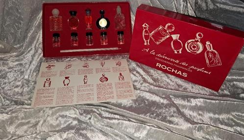 Luxe parfum miniaturen set van Rochas Oudje, Verzamelen, Parfumverzamelingen, Zo goed als nieuw, Miniatuur, Gevuld, Ophalen of Verzenden