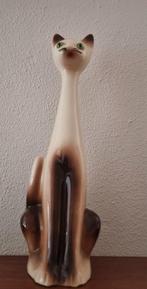 Vintage oude poes katten siamese kat beeld, Ophalen of Verzenden