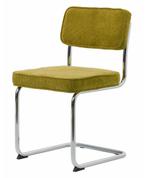 Mooie bureau/eetkamerstoel groen flueel, Ophalen, Zo goed als nieuw, Overige kleuren, Eén