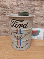 spaarpot vorm olie drum, ford mustang, Ophalen of Verzenden, Nieuw, Metaal of Blik