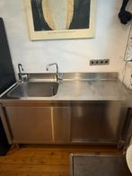 RVS horeca aanrecht + grohe red kokend water, Huis en Inrichting, Ophalen, Gebruikt, Overige kleuren, 150 tot 200 cm