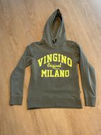 Olijfgroene hoodie Vingino jongens maat 12/152, Kinderen en Baby's, Kinderkleding | Maat 152, Gebruikt, Trui of Vest, Ophalen of Verzenden