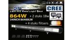 Led bar 864w + 2 x 18w + 4 flitsers, Ophalen of Verzenden, Nieuw