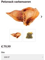 Petsnack varkensoren 100 stuks, Ophalen of Verzenden, Hond